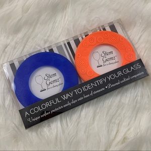 NEW Stem Gemz Wine Glass Grip Coasters